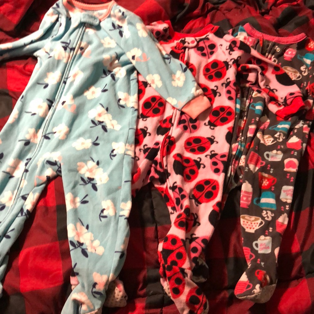 3 pair pjs footed
